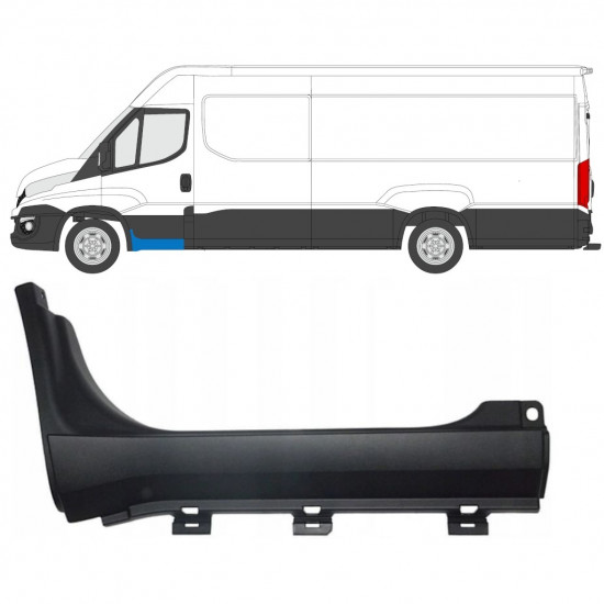 Etuporras koristelista varten Iveco Daily 2014- / Vasen 7880