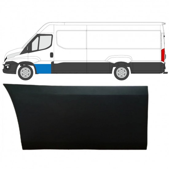 Etuoven koristelista varten Iveco Daily 2014- / Vasen 7878