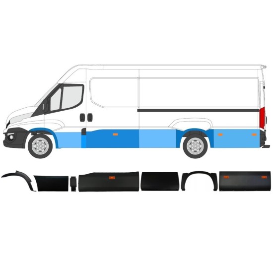 Koristelista lampulla varten Iveco Daily 2014-2019 / Vasen / 11984