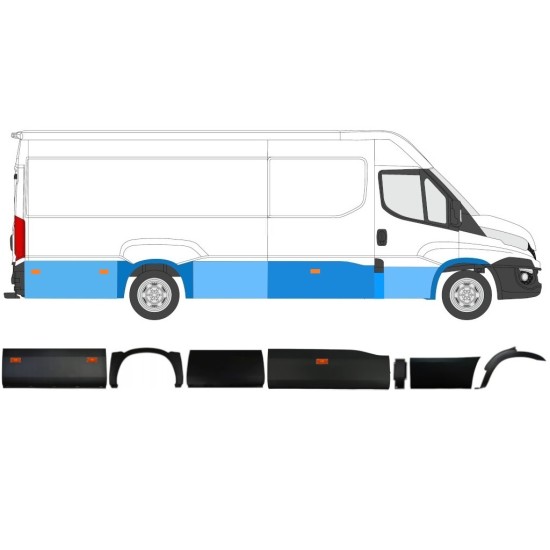 Koristelista lampulla varten Iveco Daily 2014-2019 / Oikea / 11983