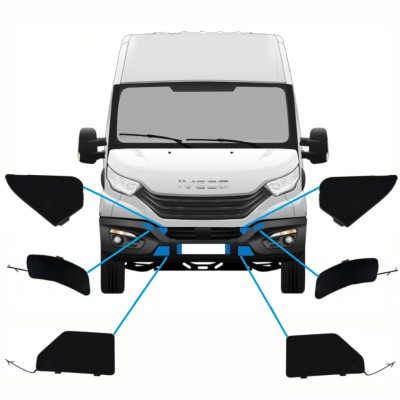 Etupuskurin peitelevyt varten Iveco Daily 2014-2016 / Sarja 10292