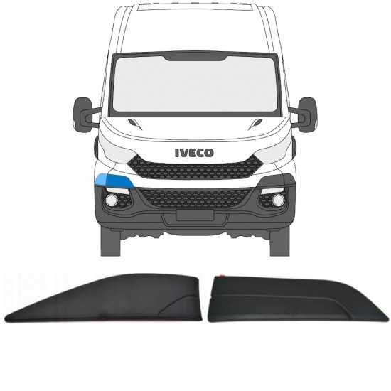 Puskurin ja etulokasuojan koristelista varten Iveco Daily 2014-2019 / Oikea / Sarja 11844