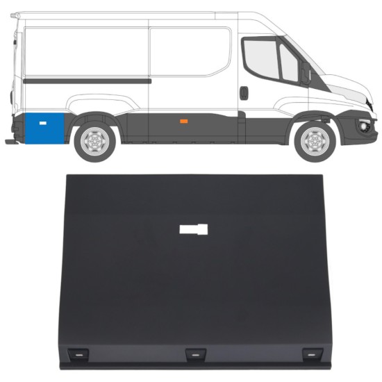 Koristelista pyörän takana varten Iveco Daily 2014-2019 / Vasen = Oikea (symmetrinen) 16660