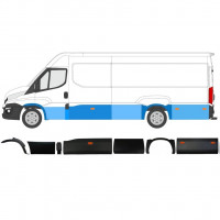 Koristelistasarja lampulla varten Iveco Daily 2014-2019  / LWB / Vasen / Sarja 11984
