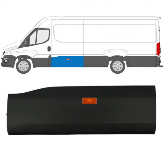 Koristelistasarja lampulla varten Iveco Daily 2014-  / LWB / Vasen 11971