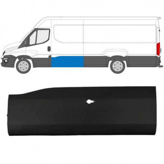 Sivulista Koristelista varten Iveco Daily 2014-  / LWB / Vasen 11970