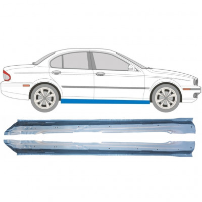 Kynnyspelti varten Jaguar X-Type 2001-2009 / Vasen+Oikea / Sarja 9201