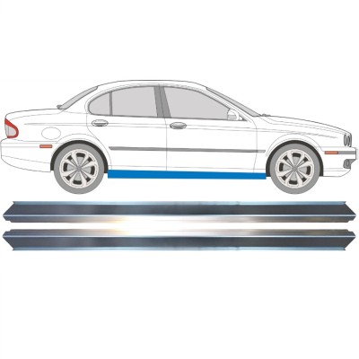 Kynnyspelti korjauspaneeli varten Jaguar X-Type CF-1 2001-2009 / Vasen+Oikea / Sarja 16146