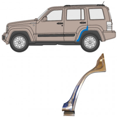 Takalokasuoja korjaussarja varten Jeep Liberty 2008-2013 / Vasen 8065