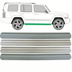 Kynnyksen ja sisäkynnyksen korjauspaneeli varten Jeep Commander 2005-2010 / Vasen = Oikea (symmetrinen) / Sarja 10500