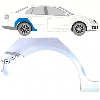 Takalokasuoja korjaussarja varten Volkswagen Jetta 2005-2010 / Oikea 11555