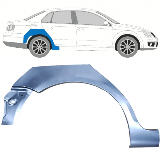 Takalokasuoja korjaussarja varten Volkswagen Jetta 2005-2010 / Oikea 11555