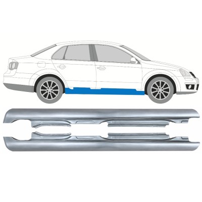 Kynnyspelti varten Volkswagen Jetta 2005-2010 / Vasen+Oikea / SEDAN 17052