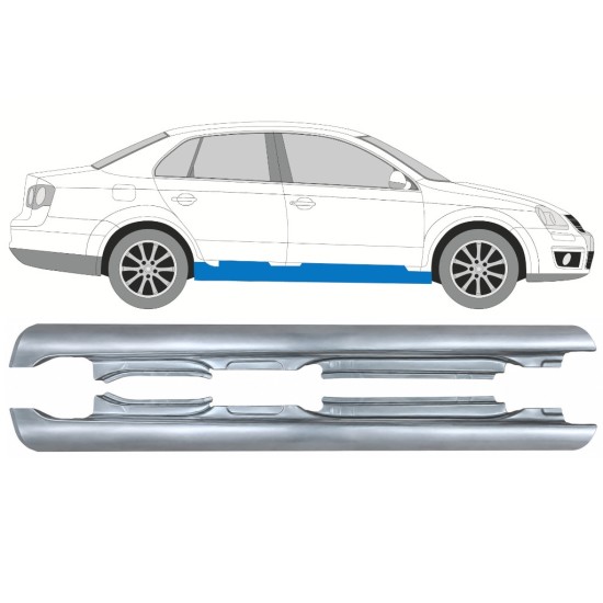 Kynnyspelti varten Volkswagen Jetta 2005-2010 / Vasen+Oikea / SEDAN 17052