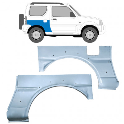 Takalokasuoja korjaussarja varten Suzuki Jimny 1998-2018 / Vasen+Oikea / Sarja 9585