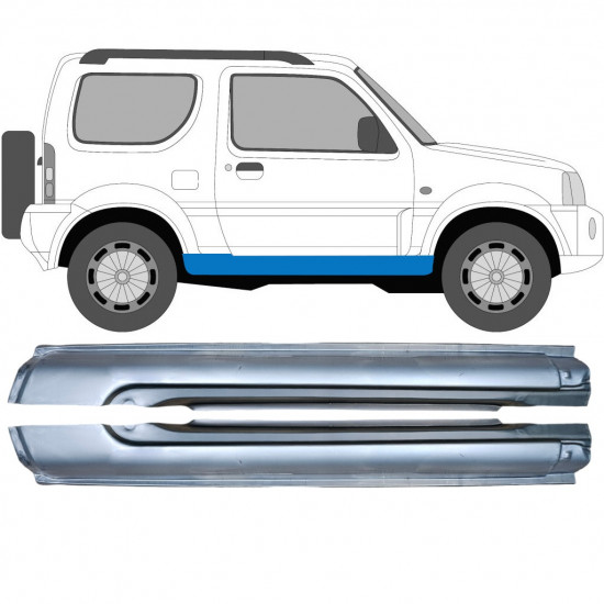 Kynnyspelti varten Suzuki Jimny 1998-2018 / Vasen+Oikea / Sarja 10411