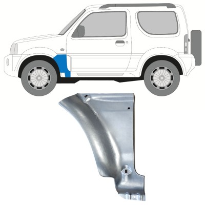 Etulokasuojan korjauspelti varten Suzuki Jimny 1998-2018 / Vasen 15860