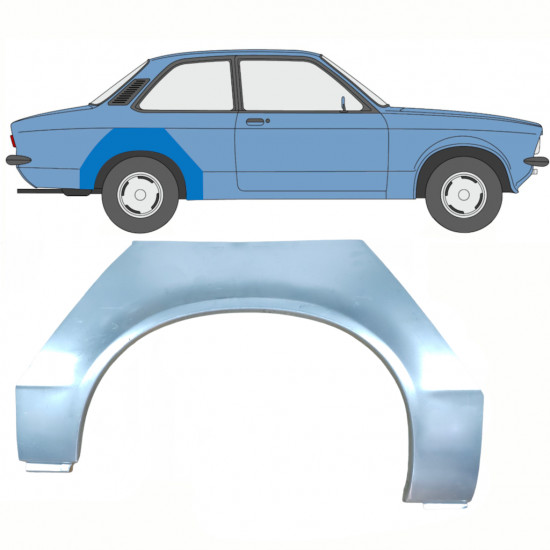 Takalokasuoja korjaussarja varten Opel Kadett C 1973-1979 / Oikea 8784