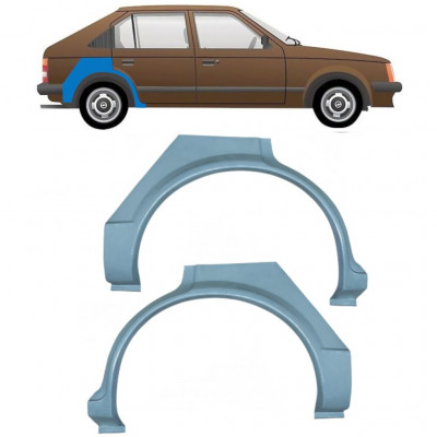 Takalokasuoja korjaussarja varten Opel Kadett D 1979-1984 / Vasen+Oikea / Sarja 9954