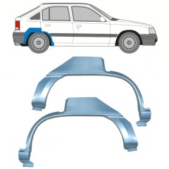 Takalokasuoja korjaussarja varten Opel Kadett E Astra 1984-1993 / Vasen+Oikea / Sarja 16155