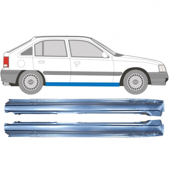 Kynnyspelti korjauspaneeli varten Opel Kadett 1984-1993 / Vasen+Oikea / Sarja 9450