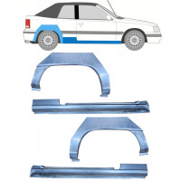 Kynnyspelti + takalokasuojan korjaussarja varten Opel Kadett E 1987-1993  CABRIO / Sarja 12585