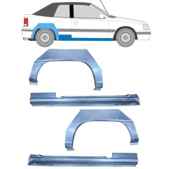 Kynnyspelti + takalokasuojan korjaussarja varten Opel Kadett E Astra 1984-1993 / CABRIO / Sarja 12585