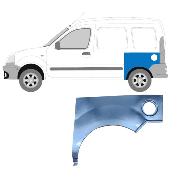 Takalokasuoja korjaussarja varten Renault Kangoo 1997-2008 / Vasen 9127
