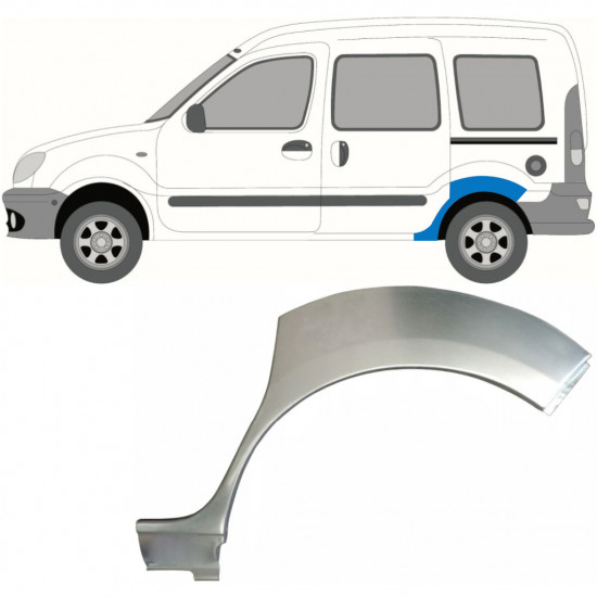 Takalokasuoja korjaussarja varten Renault Kangoo 1997-2008 / Vasen 6980