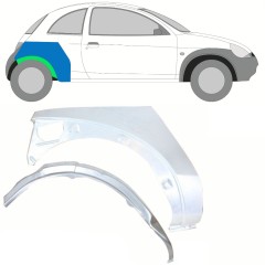 Sisäinen ja ulkoinen takalokasuojan korjauspaneeli varten Ford KA 1996-2008 / Oikea / Sarja 10775