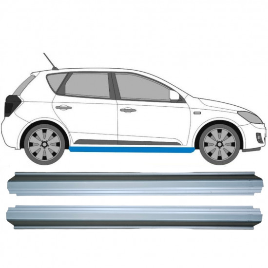 Kynnyspelti korjauspaneeli varten Kia Ceed 2006-2012 / Vasen+Oikea / Sarja 9400