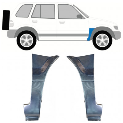 Etulokasuojan korjauspelti varten Kia Sportage 1994-2002 / Vasen+Oikea / Sarja 9978