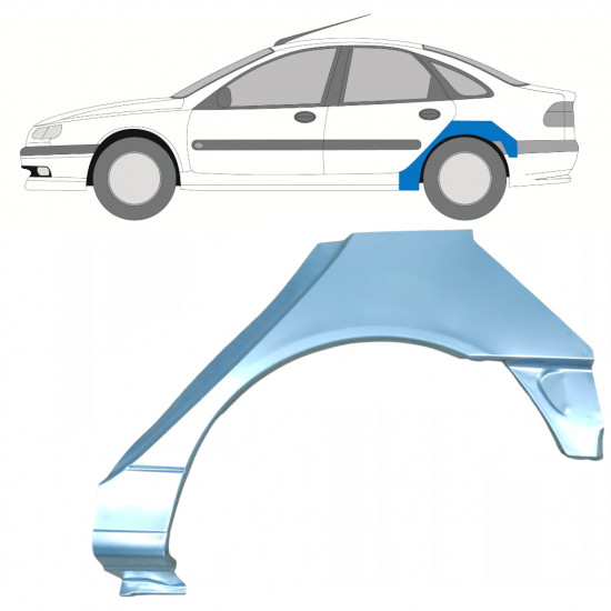 Takalokasuoja korjaussarja varten Renault Laguna 1994-2001 / Vasen 7932