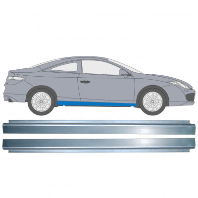 Kynnyspelti korjauspaneeli varten Renault Laguna III 2008-2015 / Vasen = Oikea (symmetrinen) / COUPE / Sarja 10001