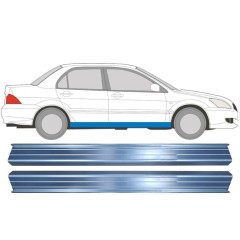 Kynnyspelti korjauspaneeli varten Mitsubishi Lancer 2003-2008 / Vasen+Oikea / Sarja 11359
