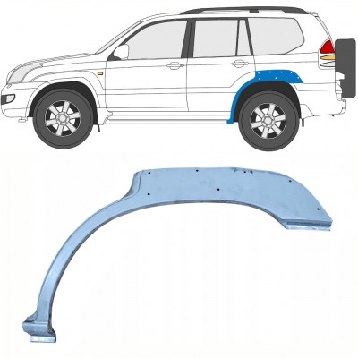 Takalokasuojan korjauspaneeli aukolla varten Toyota Land Cruiser 2003-2010 / Vasen 10213