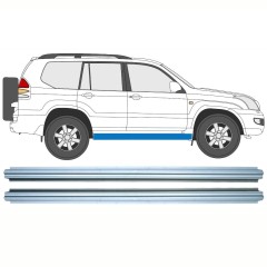 Kynnyspelti korjauspaneeli varten Toyota Land Cruiser J120 2003-2010 / Vasen = Oikea (symmetrinen) / Sarja 10578
