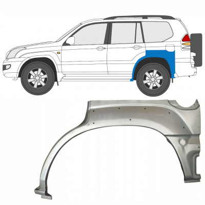 Takalokasuoja korjaussarja varten Toyota Land Cruiser 2003-2010 / Vasen 8763