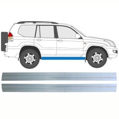 Kynnys sisäosa varten Toyota Land Cruiser J120 2003-2010 / Vasen+Oikea / Sarja 16131