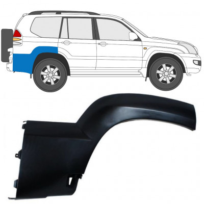 Takalokasuojan sivulista varten Toyota Land Cruiser J120 2003-2010 / Oikea 12954