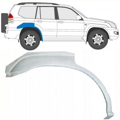 Takalokasuoja korjaussarja varten Toyota Land Cruiser 2003-2010 / Oikea 7934