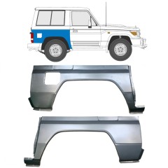 Takalokasuoja korjaussarja varten Toyota Land Cruiser J70 1984- / Vasen+Oikea / Sarja 9514