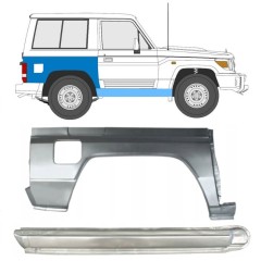 Kynnys ja takalokasuojan korjauspaneeli varten Toyota Land Cruiser J70 1984- / Oikea / Sarja 11478