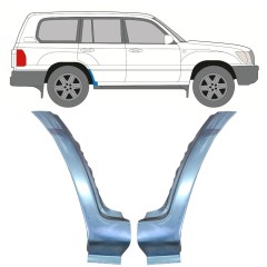 Takalokasuojan korjauspaneeli alaosa varten Toyota Land Cruiser J100 1998-2007 / Vasen+Oikea / Sarja 9767