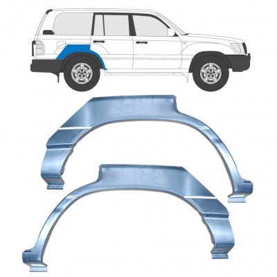 Takalokasuoja korjaussarja varten Toyota Land Cruiser 1998-2007 / Vasen+Oikea / Sarja 9596