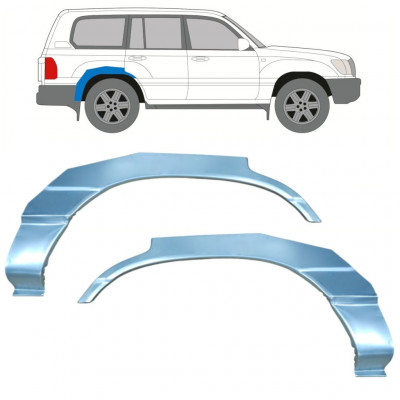 Takalokasuoja korjaussarja varten Toyota Land Cruiser 1998-2007 / Vasen+Oikea / Sarja 9766