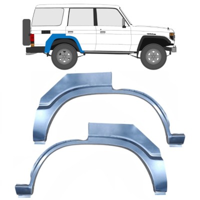 Takalokasuoja korjaussarja varten Toyota Land Cruiser J60 J70 1980-1990 / Vasen+Oikea / Sarja 16147