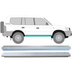 Sisäinen ja ulkoinen kynnyksen korjauspaneeli varten Toyota Land Cruiser J90 1996-2002 / Vasen = Oikea (symmetrinen) / Sarja 14852