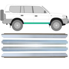Sisäinen ja ulkoinen kynnyksen korjauspaneeli varten Toyota Land Cruiser J90 1996-2002 / Vasen+Oikea / Sarja 14854