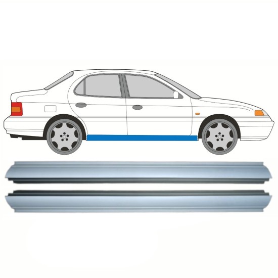 Kynnyspelti korjauspaneeli varten Hyundai Lantra 1990-1995 / Vasen = Oikea (symmetrinen) / Sarja 10322